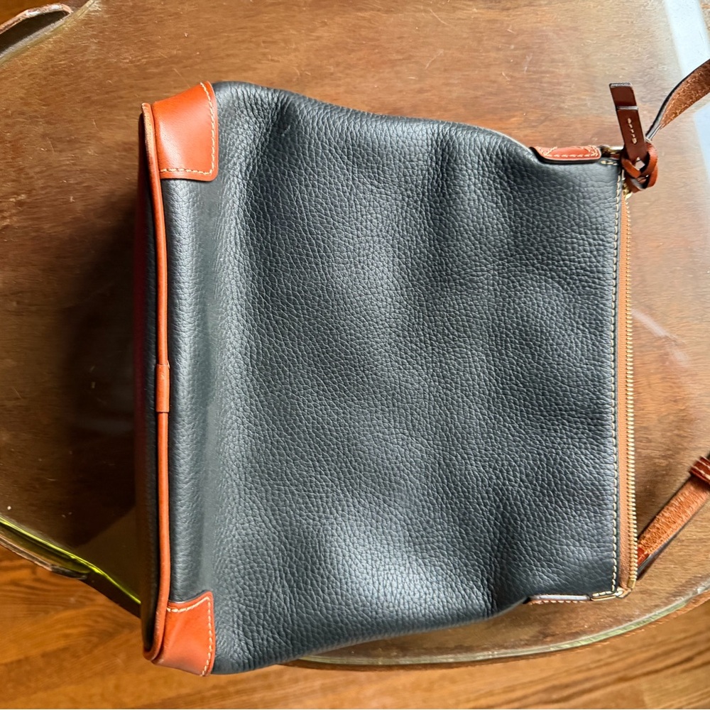 Dooney & Bourke Black and Brown Messenger Bag - Picture 10 of 11